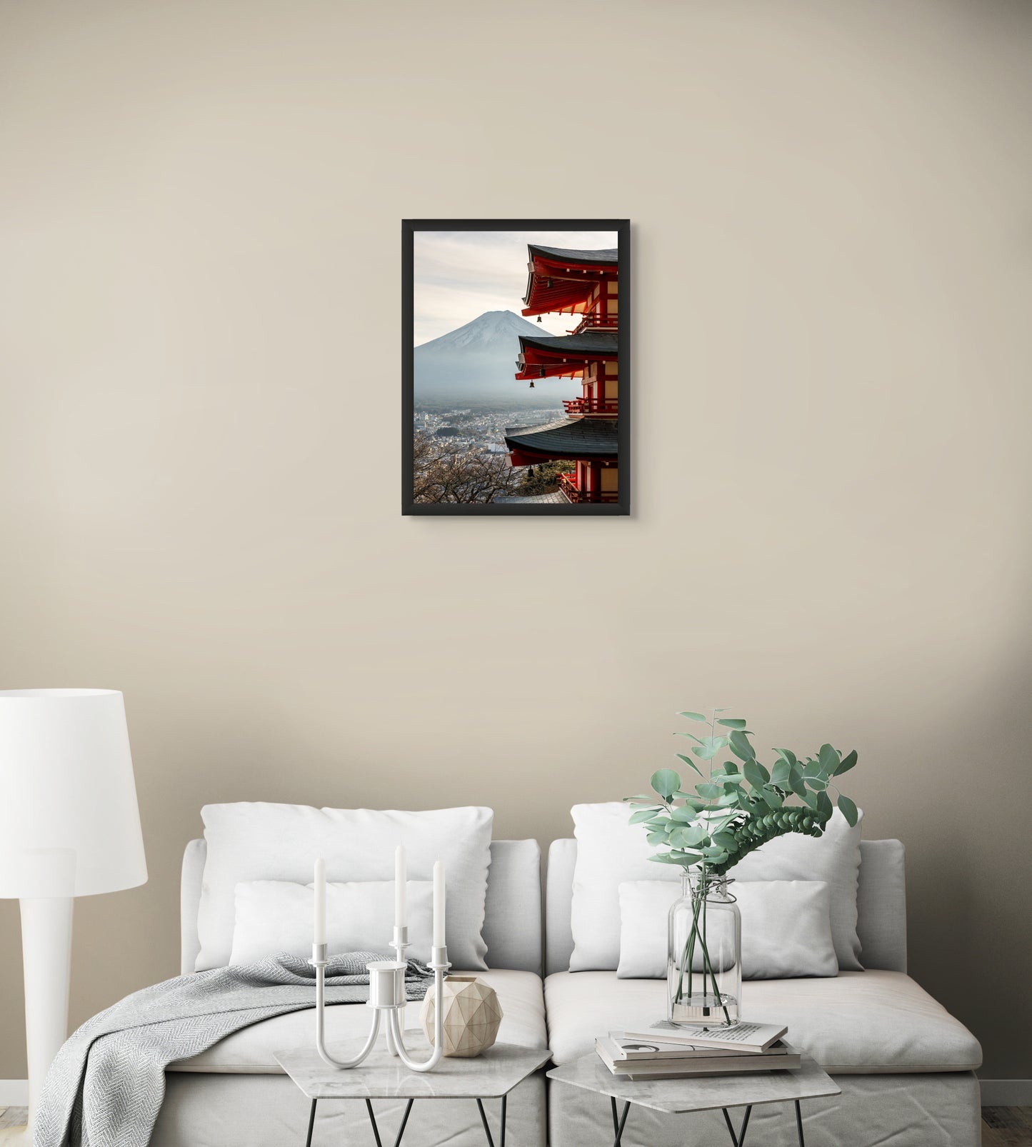 Fuji framed in tradition