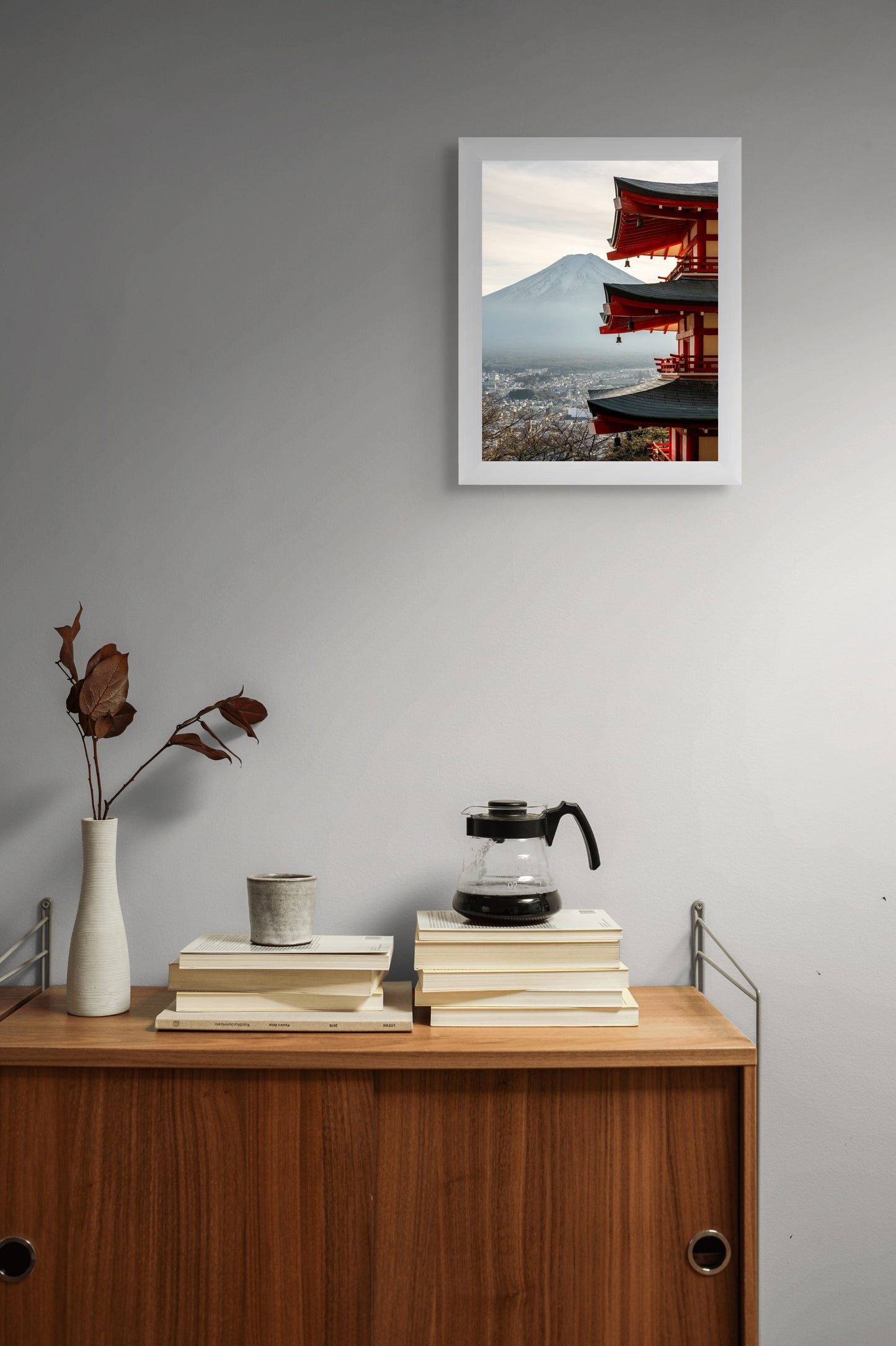 Fuji framed in tradition