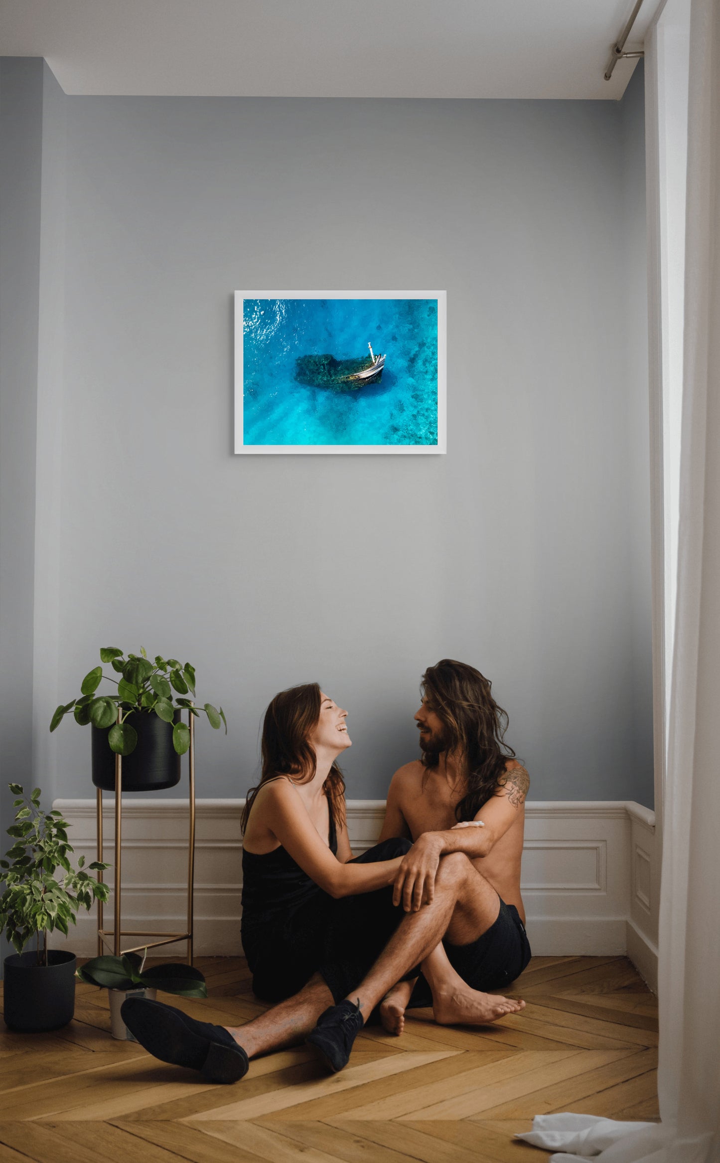 Lost in blue