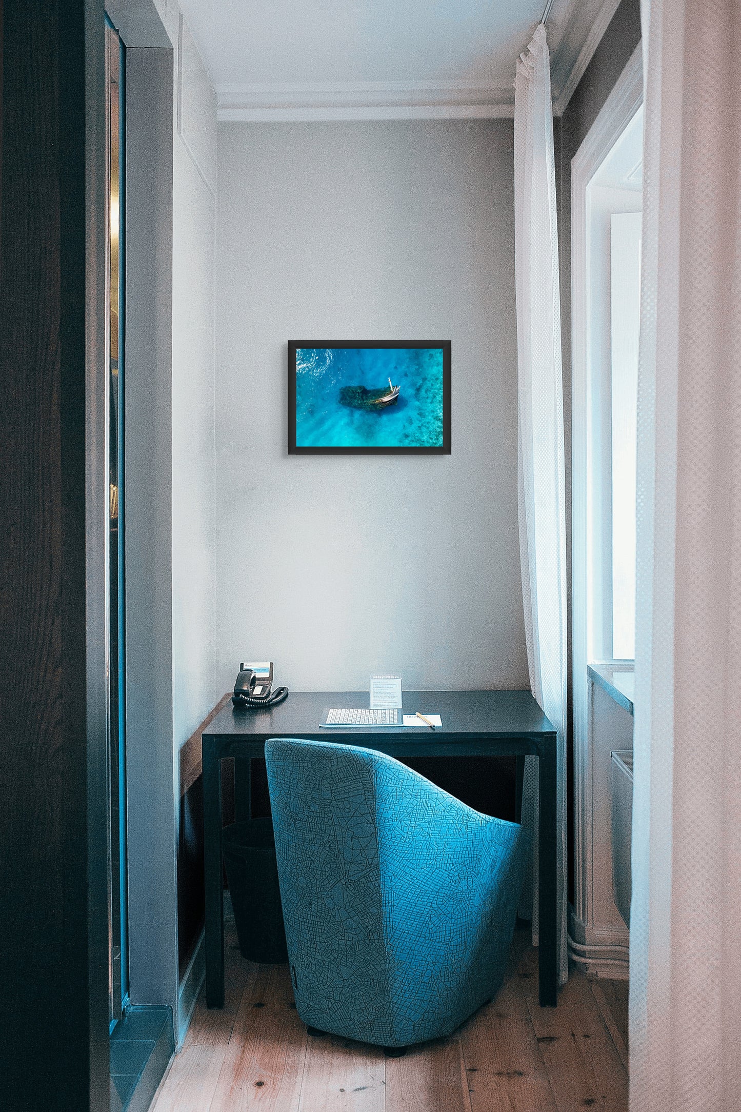 Lost in blue