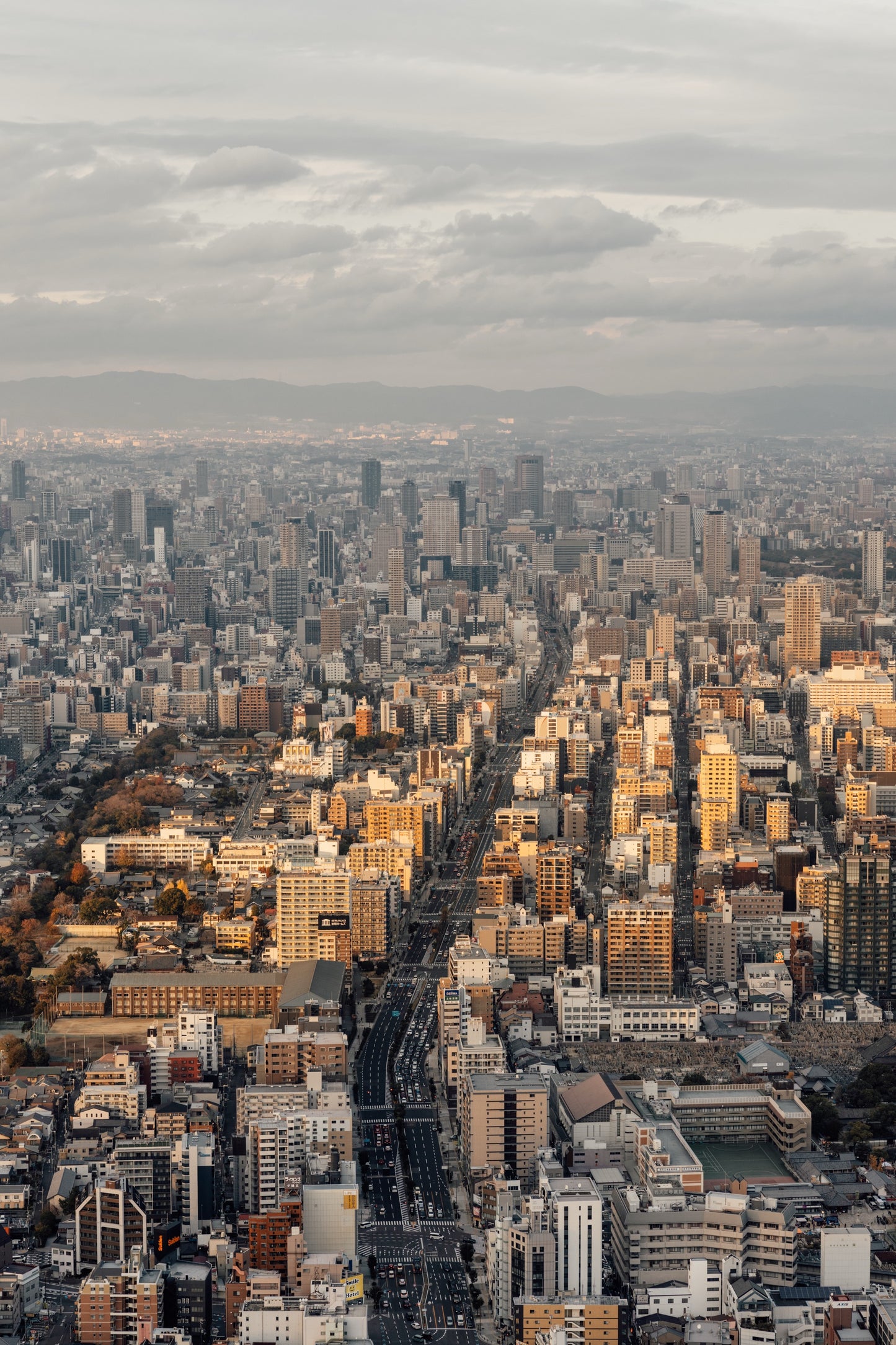 Geometry of a growing city
