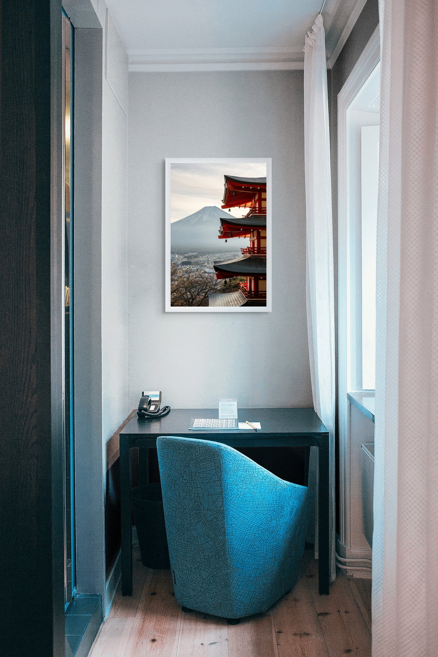 Fuji framed in tradition