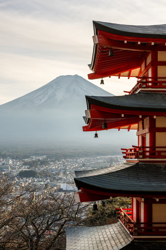 Fuji framed in tradition