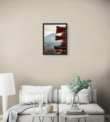 Fuji framed in tradition